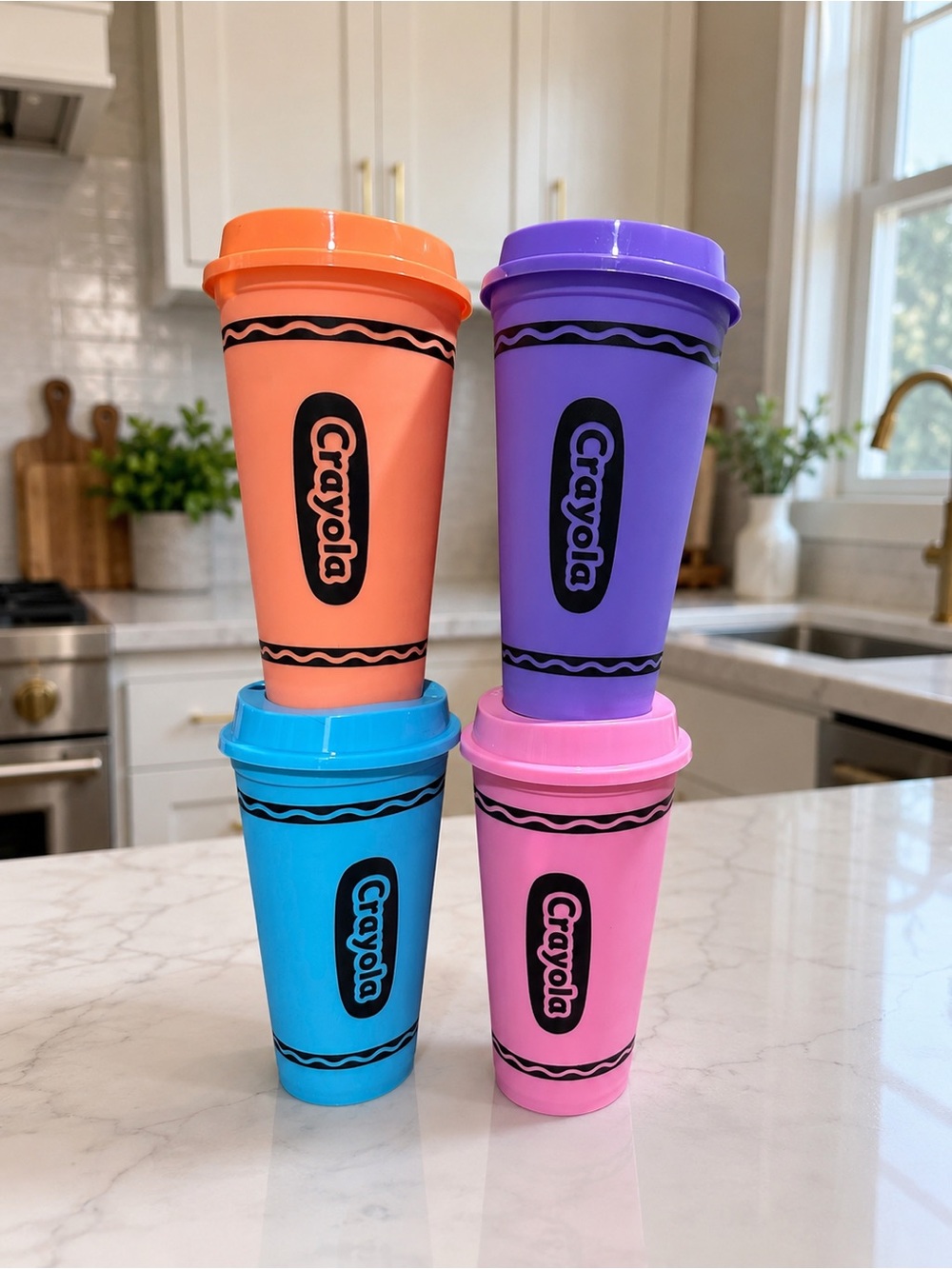 New México exclusive crayola reusable cups set of 4
